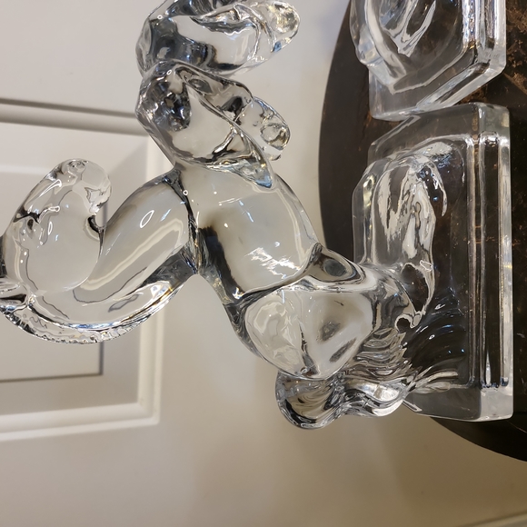 L E Smith ca 1940 Glass Horse Bookends 7.5" - Picture 2 of 10